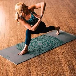 Gaiam Performance Marrakesh Yoga Longer 6 Mm Mat Grey Turquoise Blue 7 Gaiam Performance Marrakesh Yoga Longer 6 Mm Mat Grey Turquoise Blue -Sports Comprehensive gam 62187 003