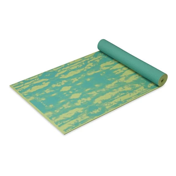 Mat Gaiam Reversible Lotus 6 Mm Blue Green 3 Mat Gaiam Reversible Lotus 6 Mm Blue Green