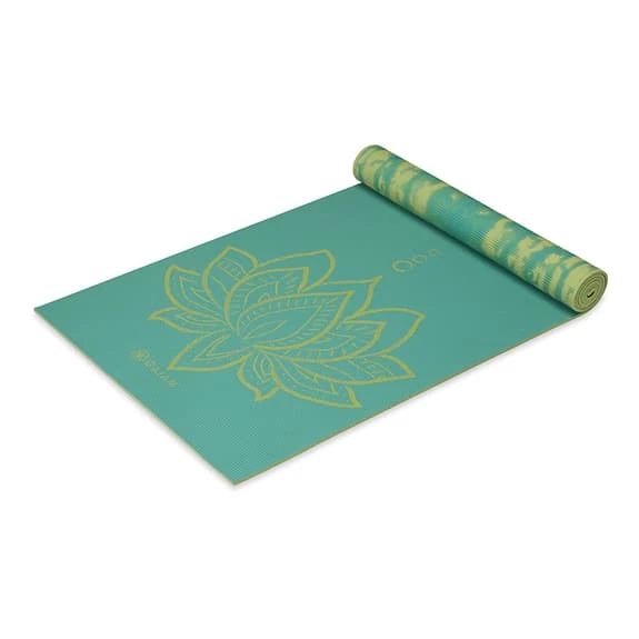 Mat Gaiam Reversible Lotus 6 Mm Blue Green 4 Mat Gaiam Reversible Lotus 6 Mm Blue Green - Image 2