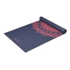 Mat Gaiam Fleur Marrakesh 4 Mm Navy Blue Red