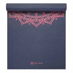 Mat Gaiam Fleur Marrakesh 4 Mm Navy Blue Red -Sports Comprehensive gam 62429 003