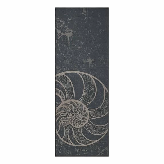 Gaiam Reversible Spiral Motion Yoga 6 Mm Mat Black Grey 4 Gaiam Reversible Spiral Motion Yoga 6 Mm Mat Black Grey - Image 2