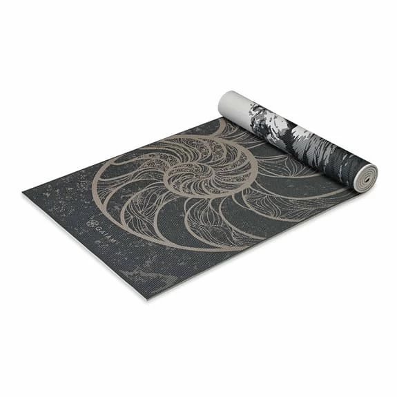 Gaiam Reversible Spiral Motion Yoga 6 Mm Mat Black Grey 7 Gaiam Reversible Spiral Motion Yoga 6 Mm Mat Black Grey - Image 5