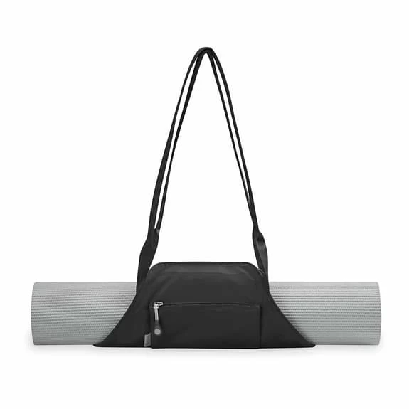 Gaiam On-The-Go Pro Yoga Mat Bag Black Grey 3 Gaiam On-The-Go Pro Yoga Mat Bag Black Grey