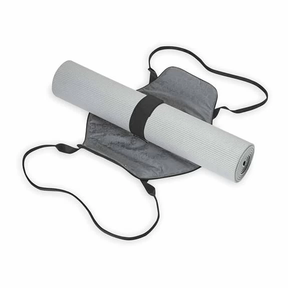 Gaiam On-The-Go Pro Yoga Mat Bag Black Grey 4 Gaiam On-The-Go Pro Yoga Mat Bag Black Grey - Image 2