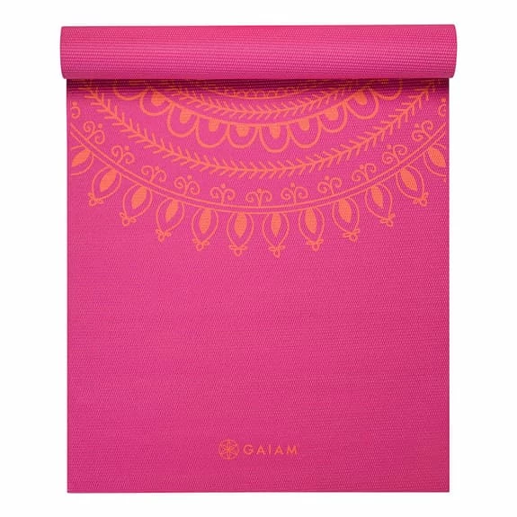 Gaiam Brigth Marrakesh Premium Yoga 6 Mm Mat Pink Orange 4 Gaiam Brigth Marrakesh Premium Yoga 6 Mm Mat Pink Orange - Image 2
