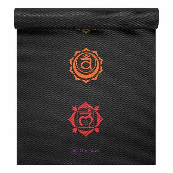 Gaiam Chakra Premium 6 Mm Mat Black 3 Gaiam Chakra Premium 6 Mm Mat Black