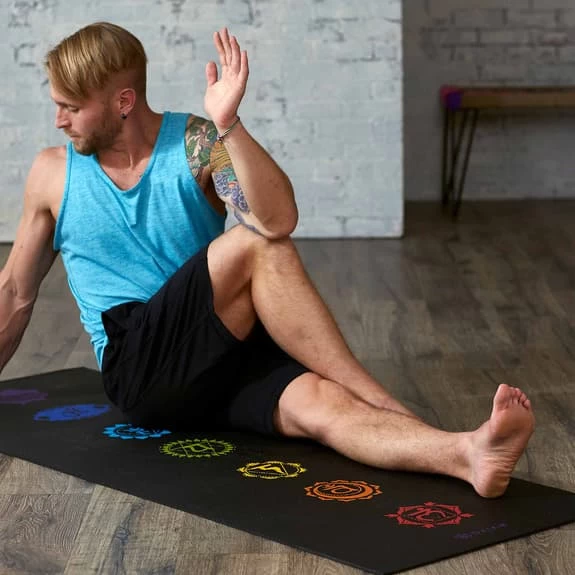 Gaiam Chakra Premium 6 Mm Mat Black 4 Gaiam Chakra Premium 6 Mm Mat Black - Image 2