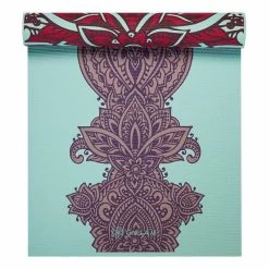 Gaiam Zara Rogue Yoga Premium 6 Mm Mat Light Blue Red -Sports Comprehensive gam 63368 004