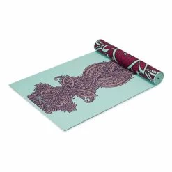 Gaiam Zara Rogue Yoga Premium 6 Mm Mat Light Blue Red -Sports Comprehensive gam 63368 006