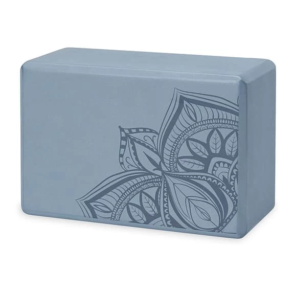 Yoga Block Gaiam Printed Blue 3 Yoga Block Gaiam Printed Blue