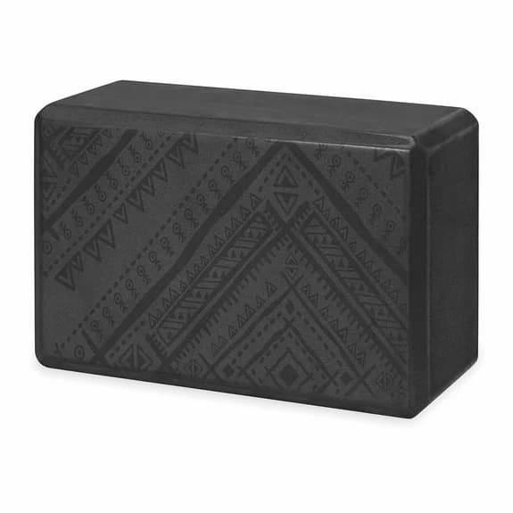 Gaiam Printed Yoga Block Black 3 Gaiam Printed Yoga Block Black