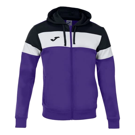 Joma Crew IV Full Zip Hoodie Lilac White Black 3 Joma Crew IV Full Zip Hoodie Lilac White Black