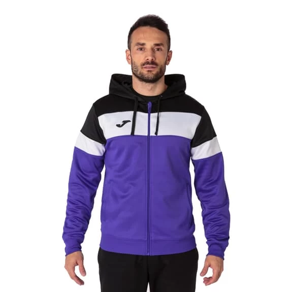 Joma Crew IV Full Zip Hoodie Lilac White Black 4 Joma Crew IV Full Zip Hoodie Lilac White Black - Image 2