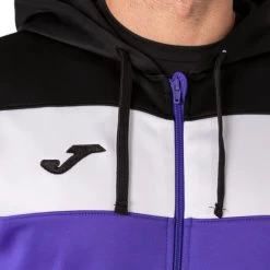Joma Crew IV Full Zip Hoodie Lilac White Black 11 Joma Crew IV Full Zip Hoodie Lilac White Black -Sports Comprehensive jma 101537.551 004