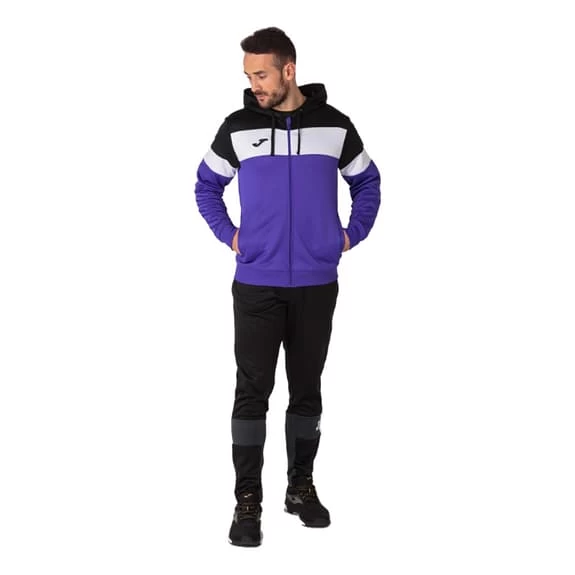 Joma Crew IV Full Zip Hoodie Lilac White Black 8 Joma Crew IV Full Zip Hoodie Lilac White Black - Image 6
