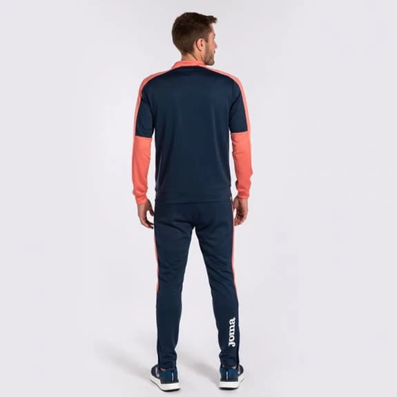 Joma ECO Championship Tracksuit Dark Blue Salmon Orange Kids 6 Joma ECO Championship Tracksuit Dark Blue Salmon Orange Kids - Image 4