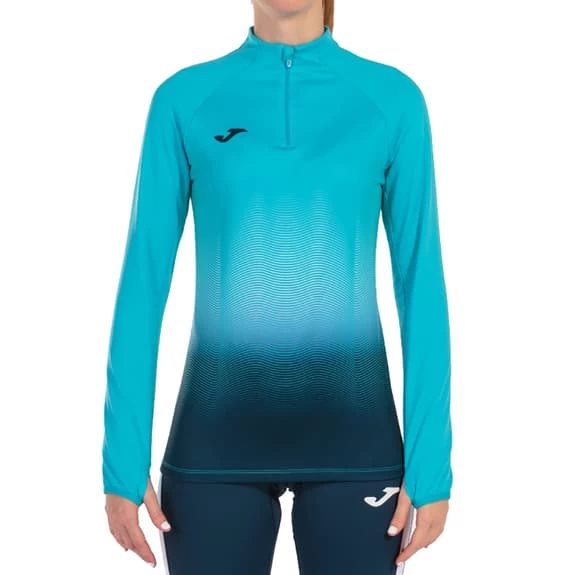 Joma Elite VII Half Zip Sweatshirt Blue Women 4 Joma Elite VII Half Zip Sweatshirt Blue Women - Image 2