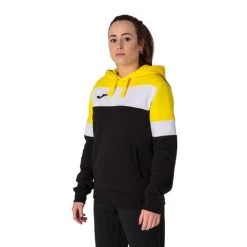 Joma Crew IV Hooded Sweatshirt Black White Yellow Women 12 Joma Crew IV Hooded Sweatshirt Black White Yellow Women -Sports Comprehensive jma 901042.109 005