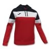 Joma Crew IV Hooded Sweatshirt Red White Black Women -Sports Comprehensive jma 901042.601 001