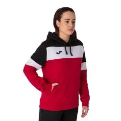 Joma Crew IV Hooded Sweatshirt Red White Black Women 11 Joma Crew IV Hooded Sweatshirt Red White Black Women -Sports Comprehensive jma 901042.601 004