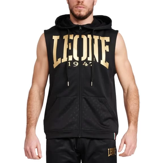 Leone 1947 DNA Full Zip Hoodie Black Gold 3 Leone 1947 DNA Full Zip Hoodie Black Gold