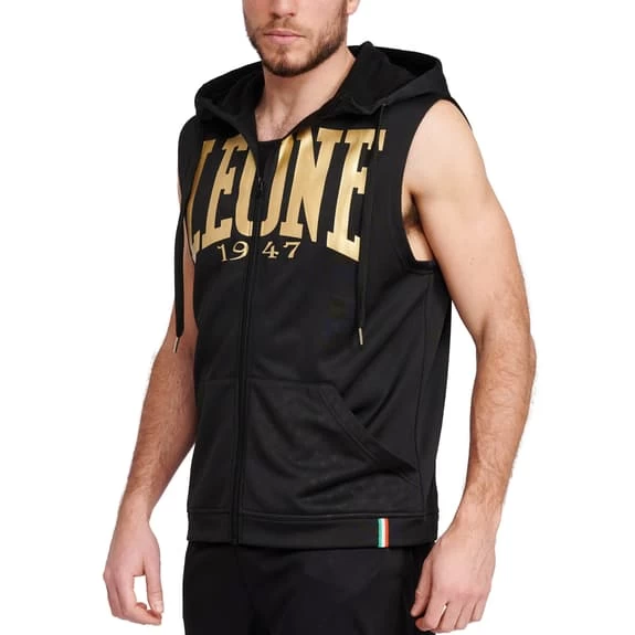Leone 1947 DNA Full Zip Hoodie Black Gold 4 Leone 1947 DNA Full Zip Hoodie Black Gold - Image 2