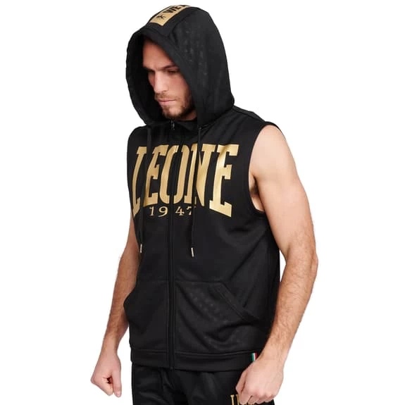Leone 1947 DNA Full Zip Hoodie Black Gold 5 Leone 1947 DNA Full Zip Hoodie Black Gold - Image 3