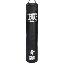 Leone 1947 Basic Long Punching Bag Black White