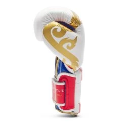 Leone 1947 Thai Style 12 Oz Gloves White Red Blue 10 Leone 1947 Thai Style 12 Oz Gloves White Red Blue -Sports Comprehensive lne gn1144 10oz 003 3