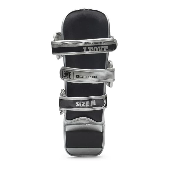 Leone 1947 Nexplosion Shin Guards Silver Black 5 Leone 1947 Nexplosion Shin Guards Silver Black - Image 3