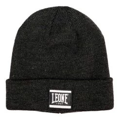 Leone 1947 Classic Winter Knitted Beanie Dark Grey