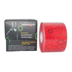 Muscle Tape Thera-Band Kinesiology Tape 5cmx5m Pre-cut Red