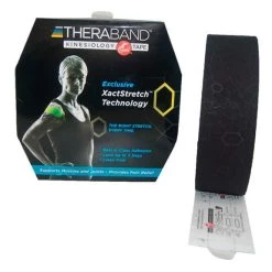 Muscle Tape Thera-Band Kinesiology Tape 5cmx5m Pre-cut Black