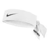 Nike Dri-Fit Tie Terry Headband White Black -Sports Comprehensive ni n1003466101os 001