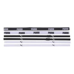 Puma AT Sportbands Headbands Black White (6 Pcs.)