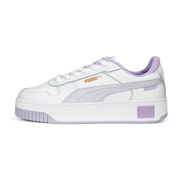 Puma Carina Street Shoes White Light Lilac Women 5 Puma Carina Street Shoes White Light Lilac Women - Image 3