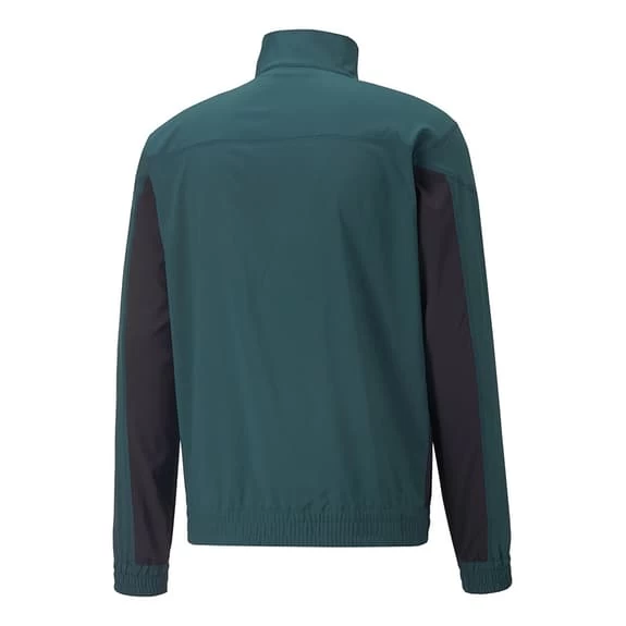 Puma Fit Woven Half Zip Sweatshirt Turquoise Blue Black 4 Puma Fit Woven Half Zip Sweatshirt Turquoise Blue Black - Image 2