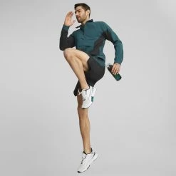 Puma Fit Woven Half Zip Sweatshirt Turquoise Blue Black 13 Puma Fit Woven Half Zip Sweatshirt Turquoise Blue Black -Sports Comprehensive pum 52212924 006