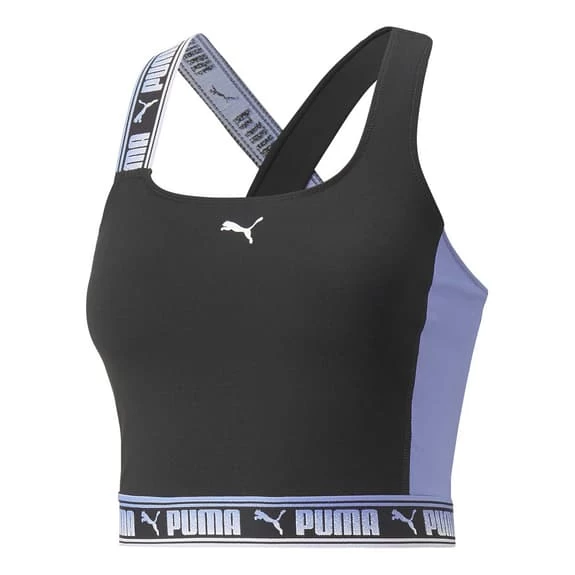 Puma Train Strong Fashion Branding Top Black Clear Lilac 3 Puma Train Strong Fashion Branding Top Black Clear Lilac