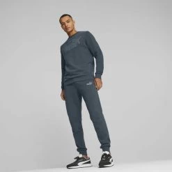 Puma Essentials Elevated Trousers Dark Blue -Sports Comprehensive pum 67338816 004