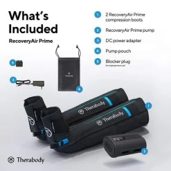 Therabody RecoveryAir Prime Pressure Therapy Boots Black 12 Therabody RecoveryAir Prime Pressure Therapy Boots Black -Sports Comprehensive ra boots infographics v15 whats included prime 1