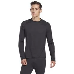 Reebok Thermowarm Touch Long-Sleeved Top Black White 10 Reebok Thermowarm Touch Long-Sleeved Top Black White -Sports Comprehensive re fu1646 003