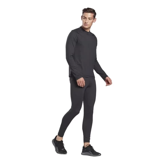Reebok Thermowarm Touch Long-Sleeved Top Black White 7 Reebok Thermowarm Touch Long-Sleeved Top Black White - Image 5
