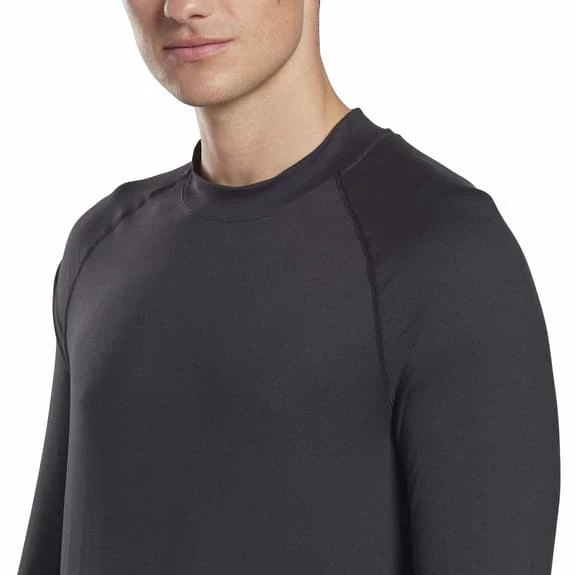 Reebok Thermowarm Touch Long-Sleeved Top Black White 8 Reebok Thermowarm Touch Long-Sleeved Top Black White - Image 6