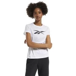 Reebok Training Essentials Vector Graphic Short Sleeve T-Shirt White Black Women 10 Reebok Training Essentials Vector Graphic Short Sleeve T-Shirt White Black Women -Sports Comprehensive re fu2331 003