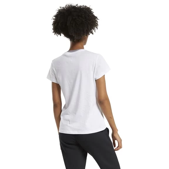 Reebok Training Essentials Vector Graphic Short Sleeve T-Shirt White Black Women 6 Reebok Training Essentials Vector Graphic Short Sleeve T-Shirt White Black Women - Image 4