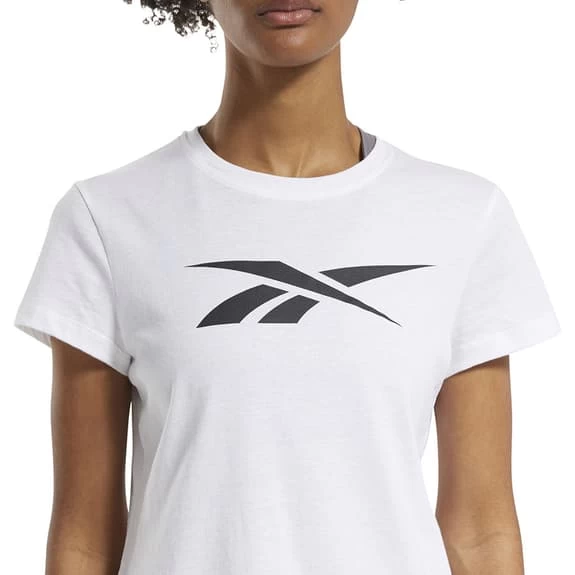 Reebok Training Essentials Vector Graphic Short Sleeve T-Shirt White Black Women 7 Reebok Training Essentials Vector Graphic Short Sleeve T-Shirt White Black Women - Image 5