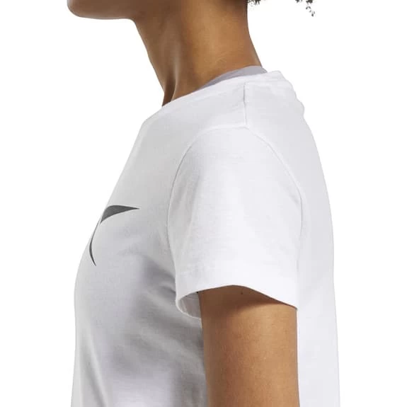 Reebok Training Essentials Vector Graphic Short Sleeve T-Shirt White Black Women 8 Reebok Training Essentials Vector Graphic Short Sleeve T-Shirt White Black Women - Image 6