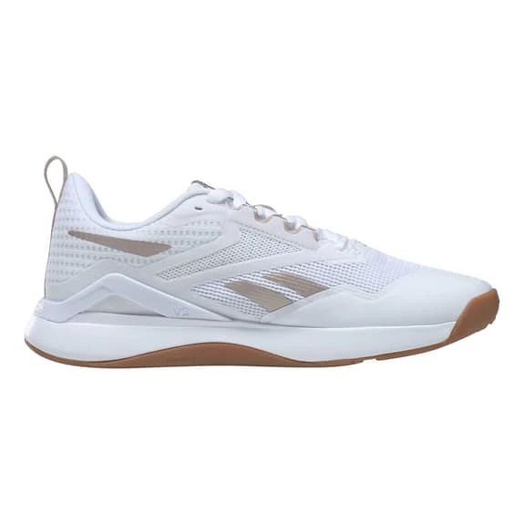 Reebok Nanoflex Training 2.0 V.2 Shoes White Brown Women 4 Reebok Nanoflex Training 2.0 V.2 Shoes White Brown Women - Image 2